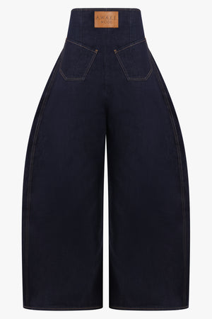 AWAKE MODE RTW Rounded Back to Front Jeans | Indigo Wash