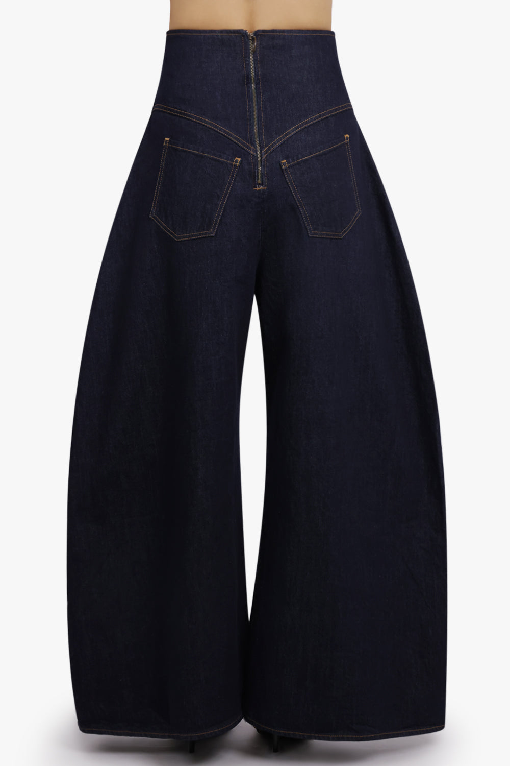 AWAKE MODE RTW Rounded Back to Front Jeans | Indigo Wash