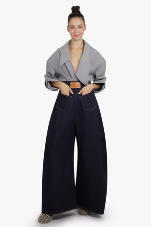 AWAKE MODE RTW Rounded Back to Front Jeans | Indigo Wash