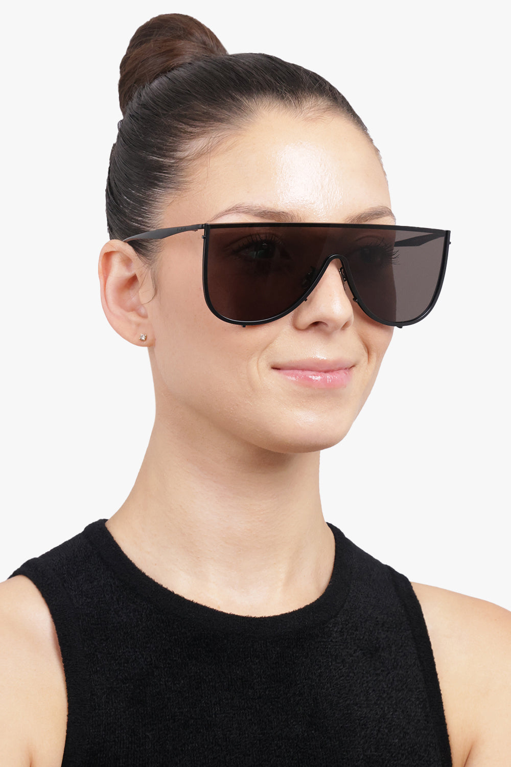 ALAIA ACCESSORIES BLACK / Black AA0094S Metal Mask Sunglasses | Black