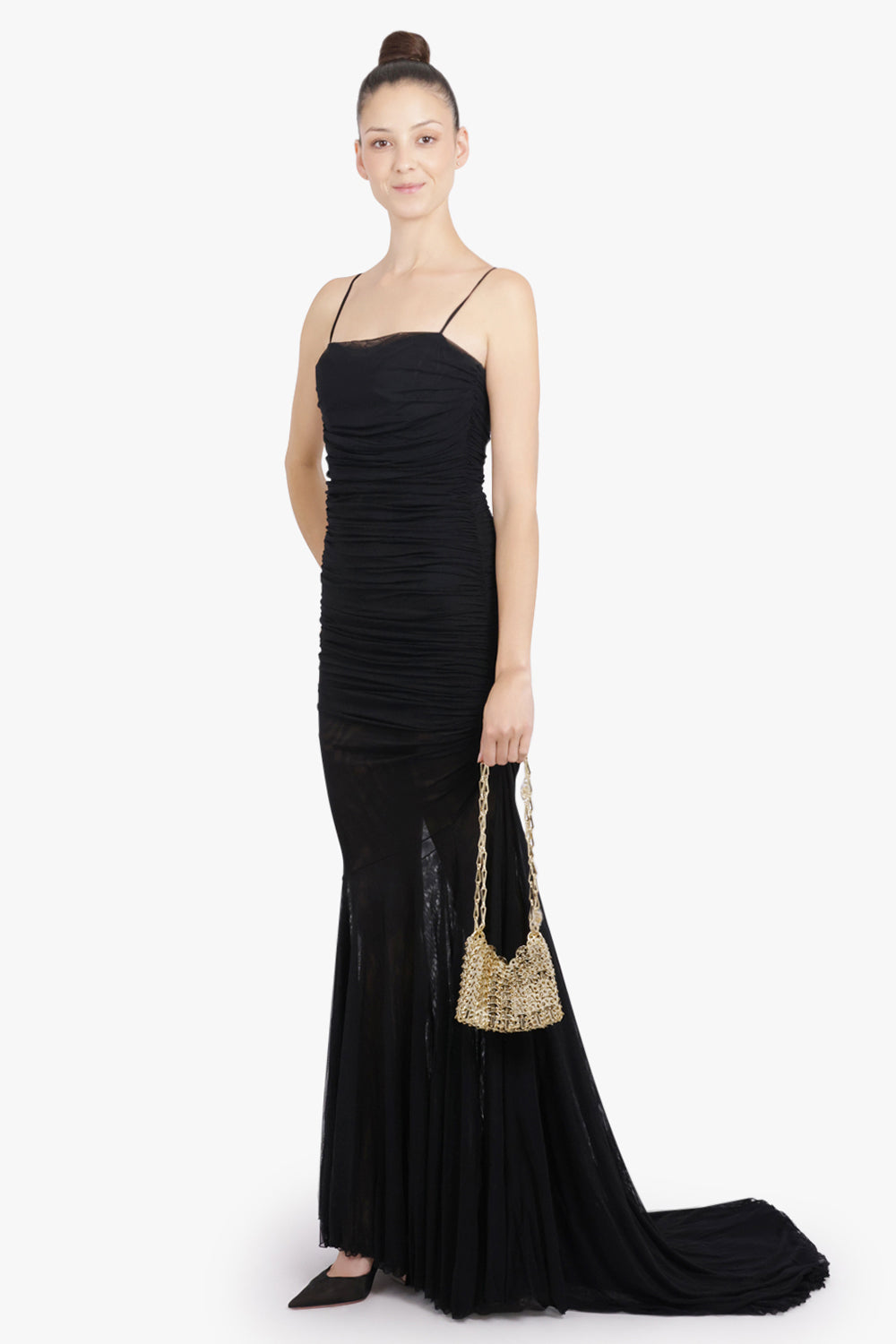 RABANNE BAGS GOLD / LIGHT GOLD 1969 Iconic Metallic Disc Chain Bag | Gold