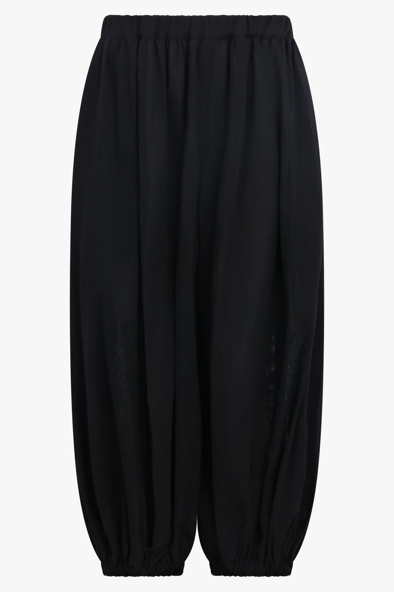COMME DES GARCONS RTW Gathered Balloon Leg Pant | Black