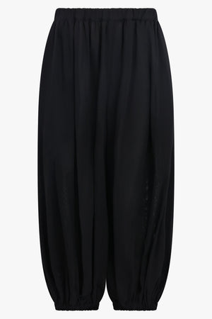 COMME DES GARCONS RTW Gathered Balloon Leg Pant | Black