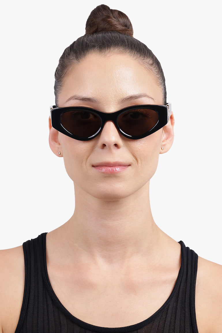 CHLOE Accessories Black / BLACK-BLACK-BROWN CH0259S Cat Eye Sunglasses | Black/Brown