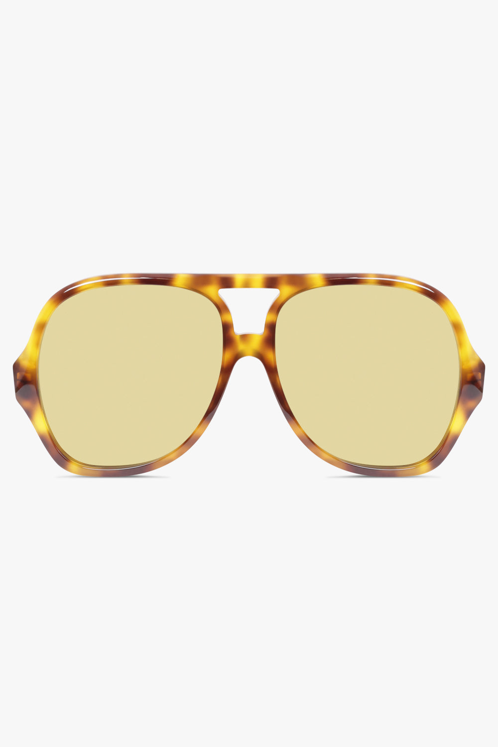 CHLOE Accessories Brown / HAVANA-HAVANA-GREEN CH0289S Square Aviator Sunglasses | Havana/Green