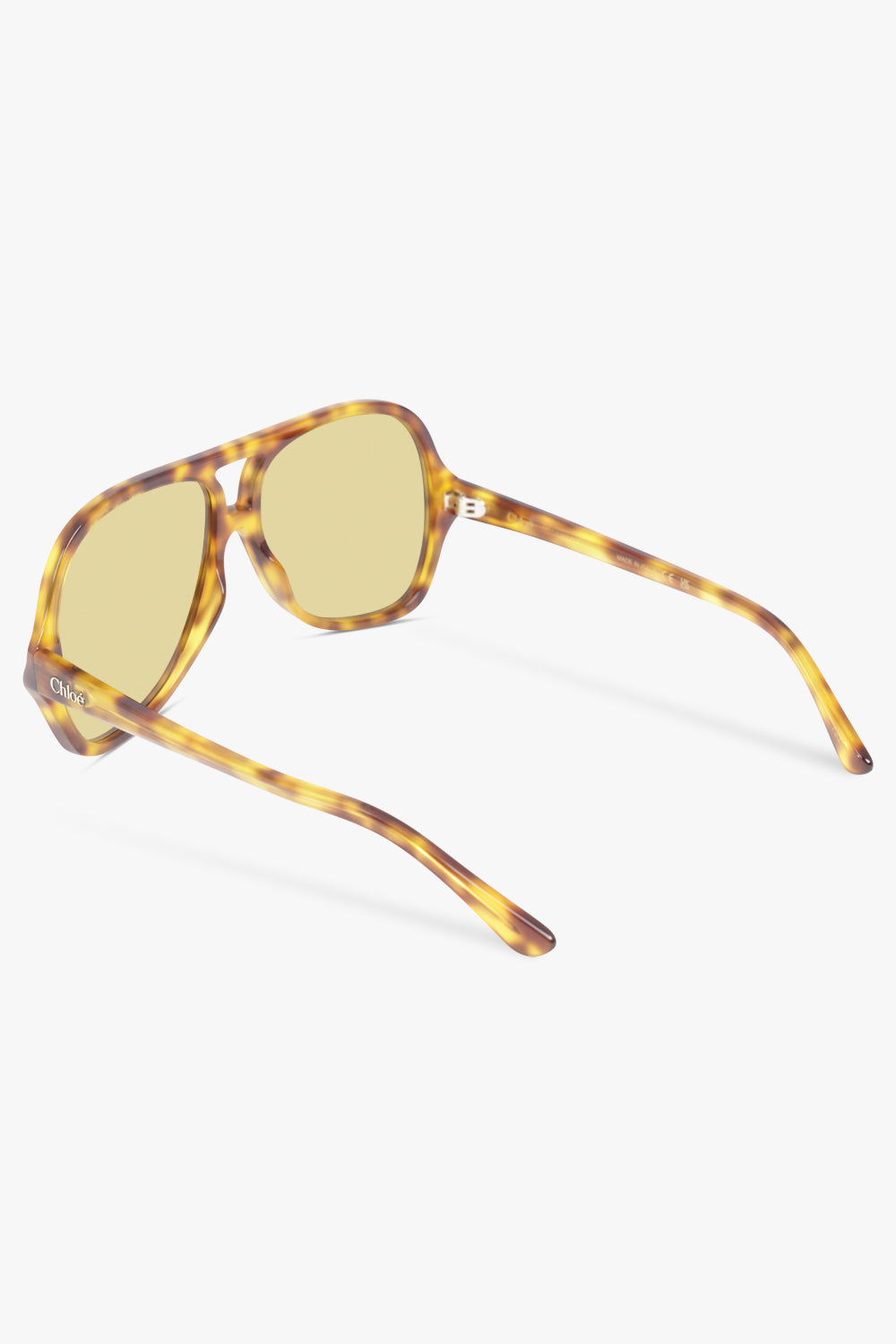 CHLOE Accessories Brown / HAVANA-HAVANA-GREEN CH0289S Square Aviator Sunglasses | Havana/Green