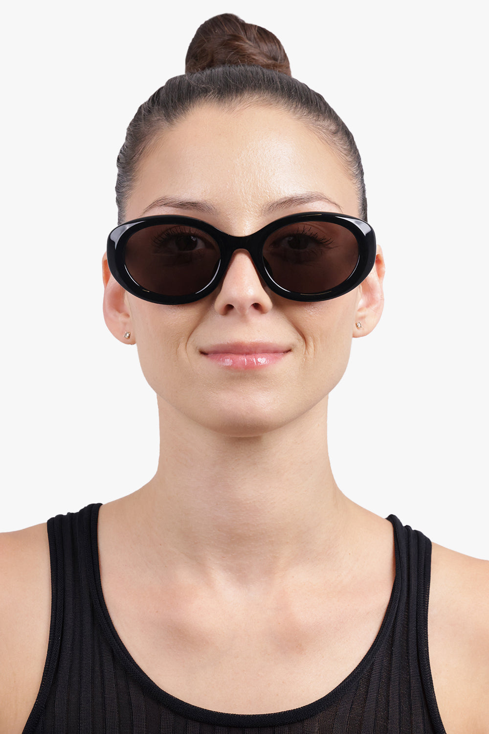 CHLOE Accessories Black / BLACK-BLACK-GREY CH0323SK Oval Sunglasses | Black