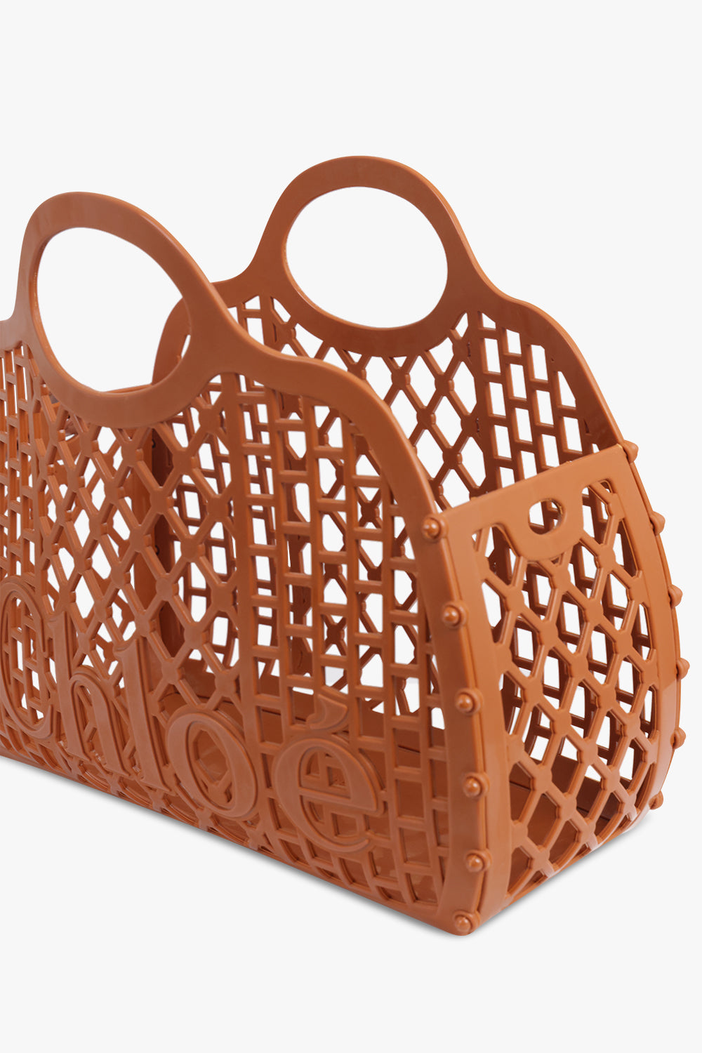 CHLOE BAGS ORANGE / Wooden Orange Cage Jelly Crossbody Bag | Wooden Orange