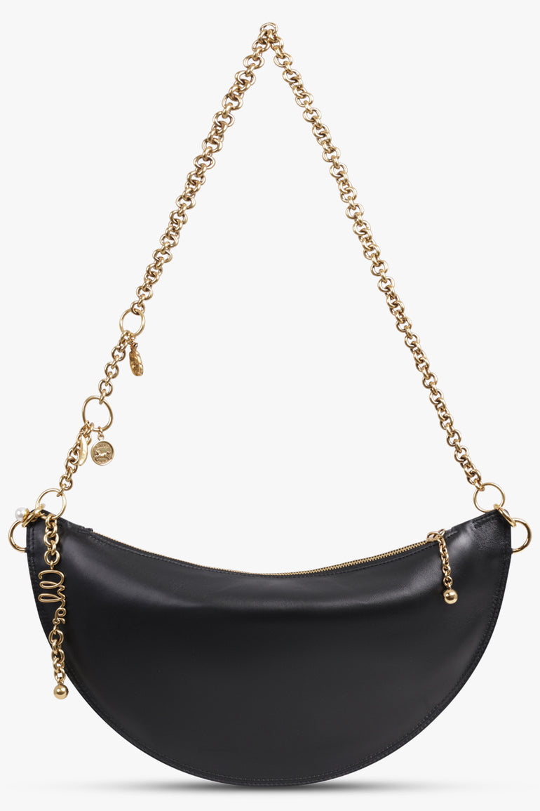 CHLOE BAGS BLACK / Black Icon Chain Shoulder Bag | Black