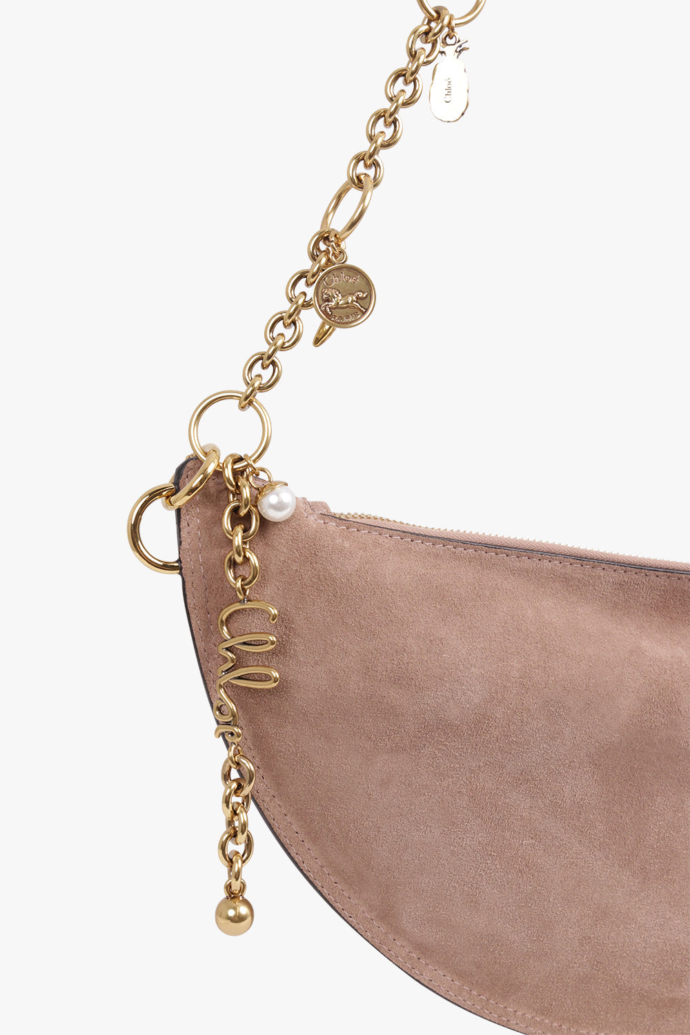 CHLOE BAGS PINK / Woodrose Pink Icon Chain Shoulder Bag | Woodrose Pink