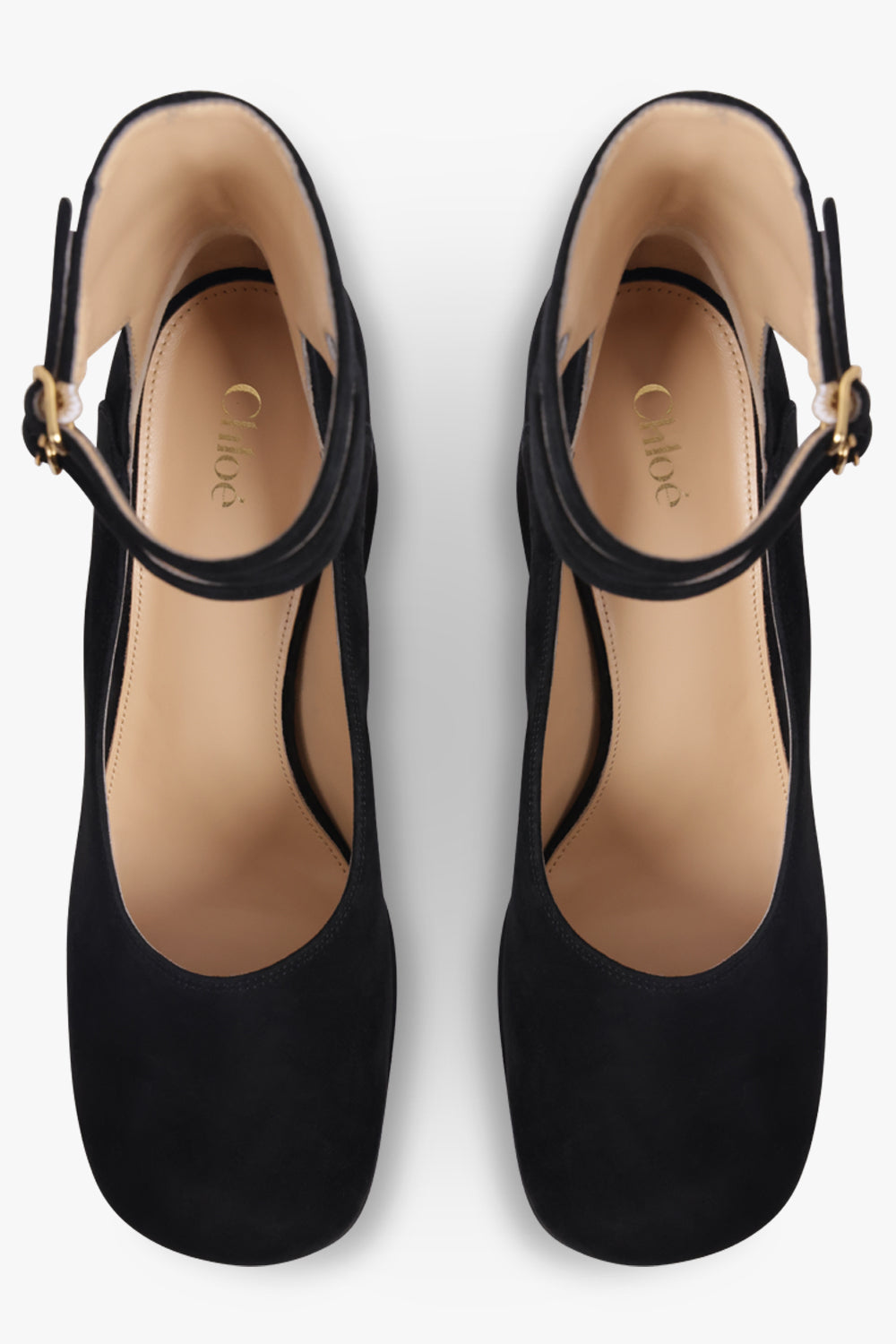 CHLOE SHOES Loti Suede Platform Heel | Black