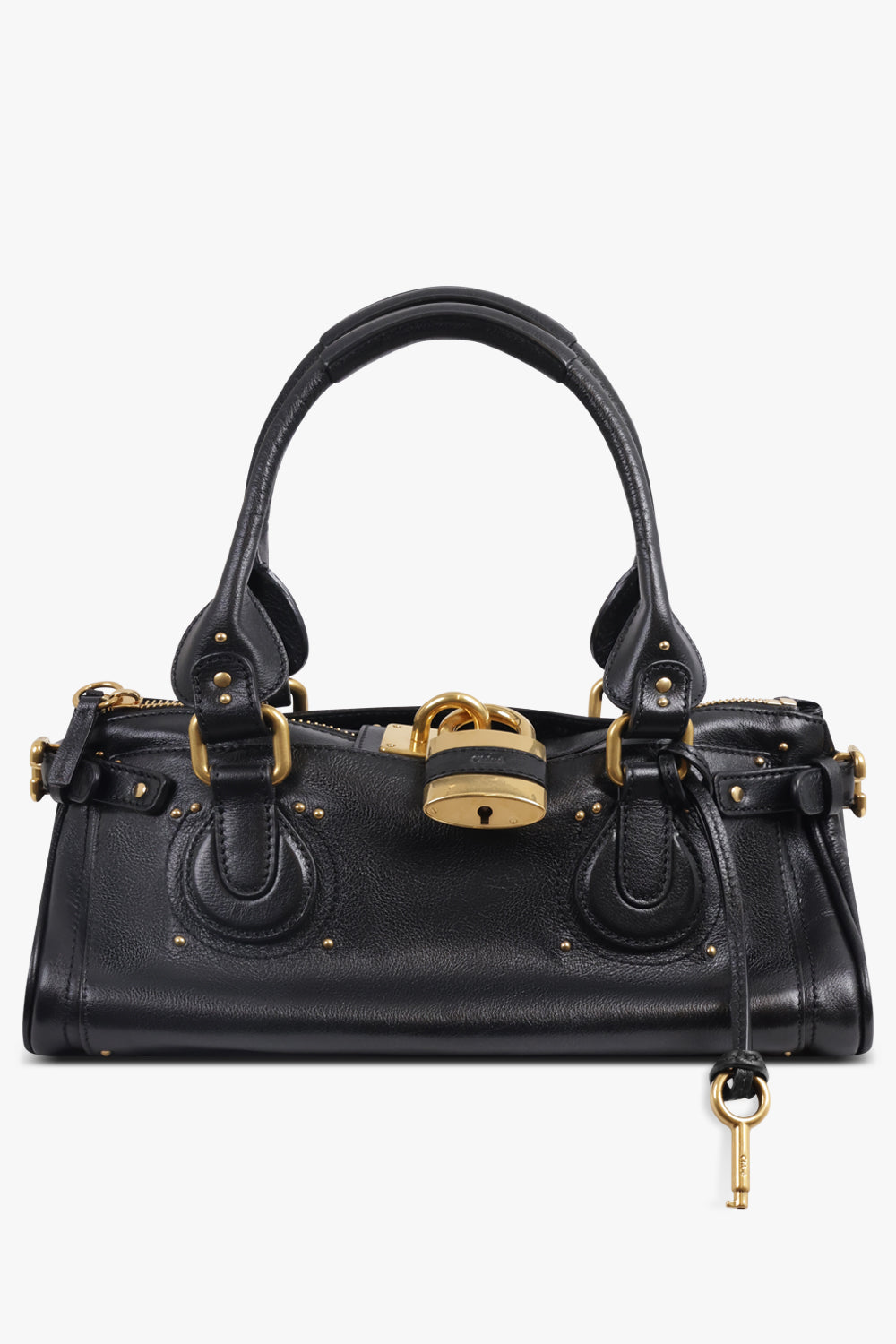 CHLOE BAGS BLACK / Black Paddington Leather Bag | Black