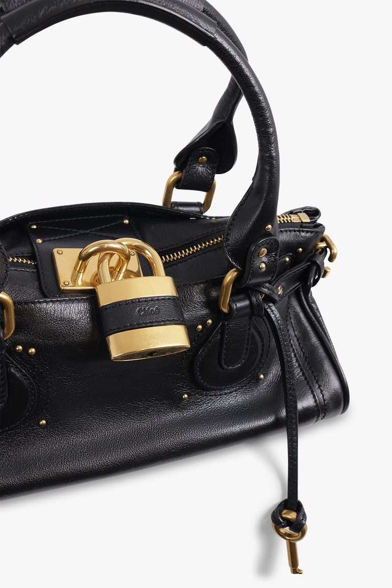 CHLOE BAGS BLACK / Black Paddington Leather Bag | Black