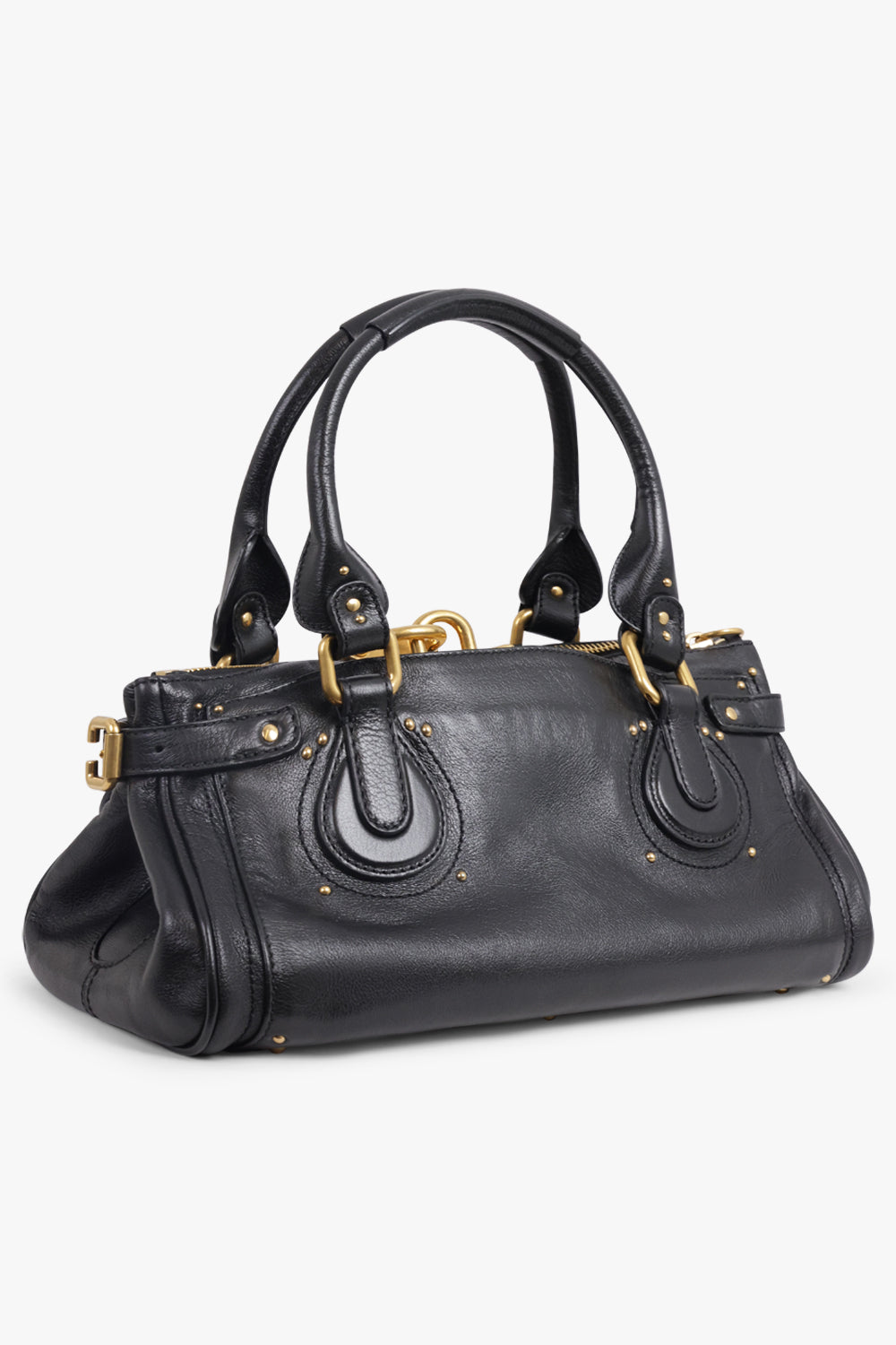 CHLOE BAGS BLACK / Black Paddington Leather Bag | Black