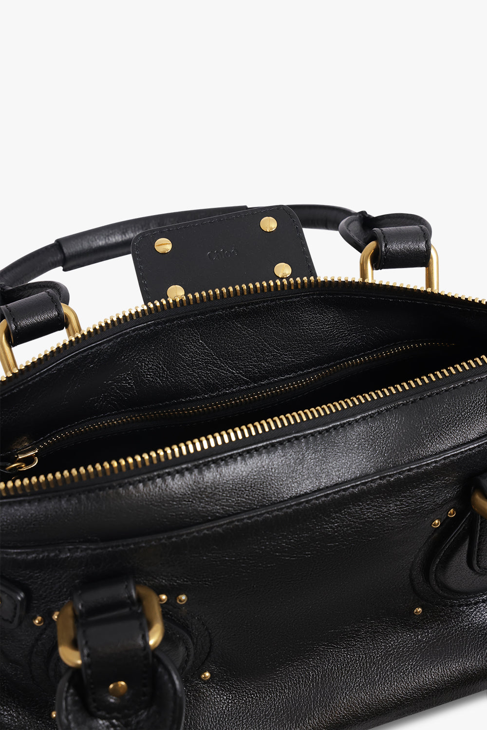 CHLOE BAGS BLACK / Black Paddington Leather Bag | Black