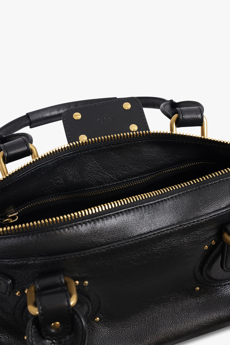 CHLOE BAGS BLACK / Black Paddington Leather Bag | Black