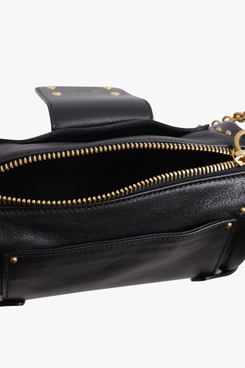 CHLOE BAGS BLACK / Black Small Paddington Leather Bag | Black
