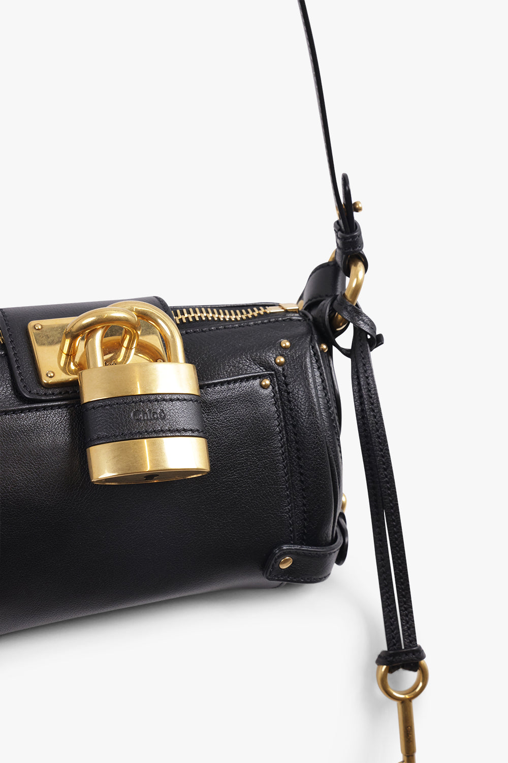 CHLOE BAGS BLACK / Black Small Paddington Leather Bag | Black