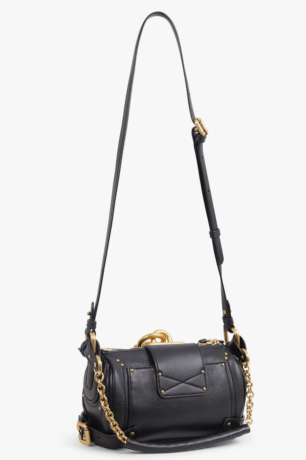 CHLOE BAGS BLACK / Black Small Paddington Leather Bag | Black