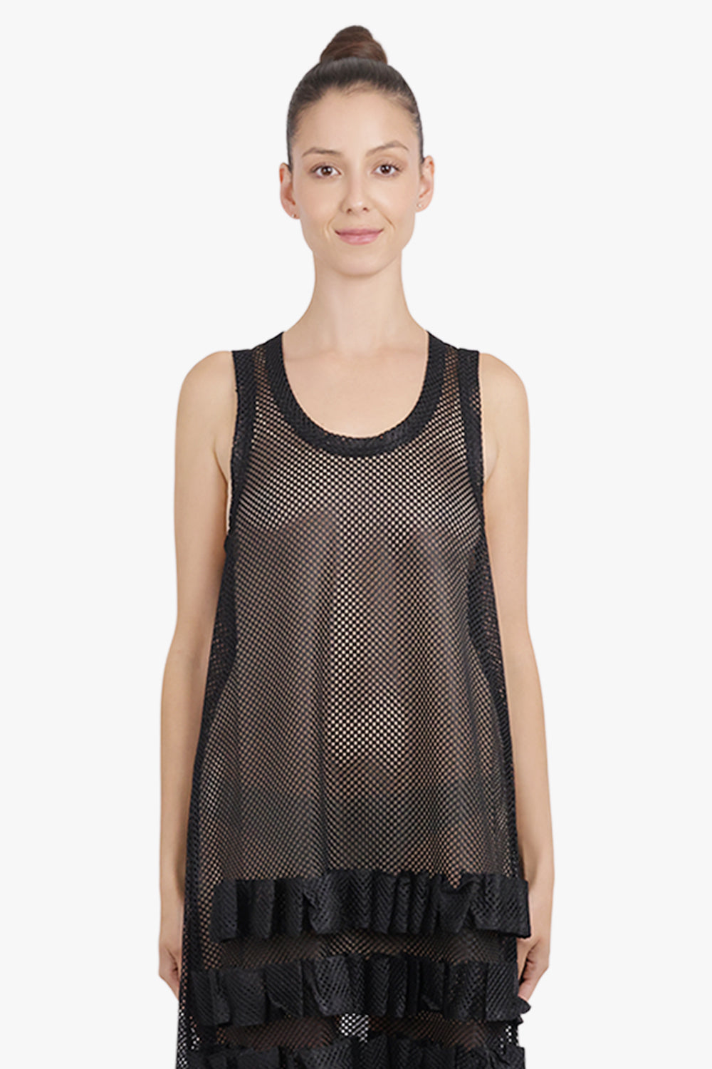 COMME DES GARCONS HOMME PLUS RTW Mesh Singlet Dress | Black