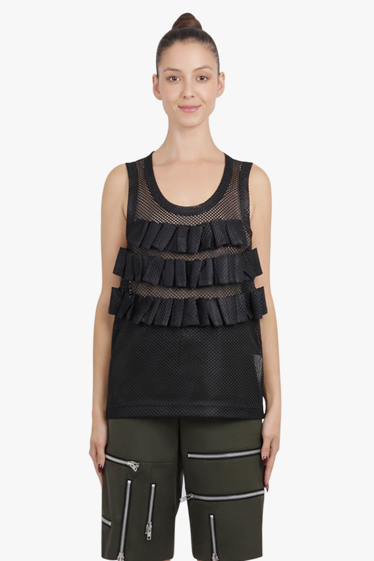 COMME DES GARCONS HOMME PLUS RTW Mesh Singlet Top | Black