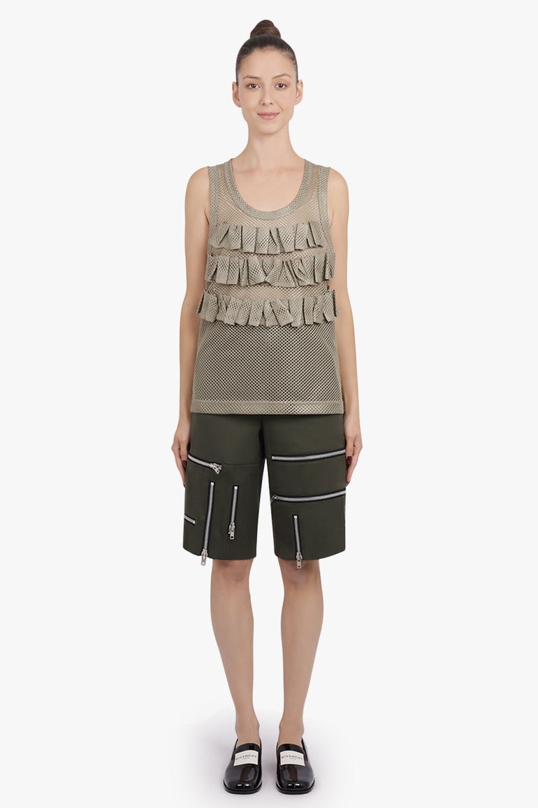 COMME DES GARCONS HOMME PLUS RTW Mesh Singlet Top | Khaki
