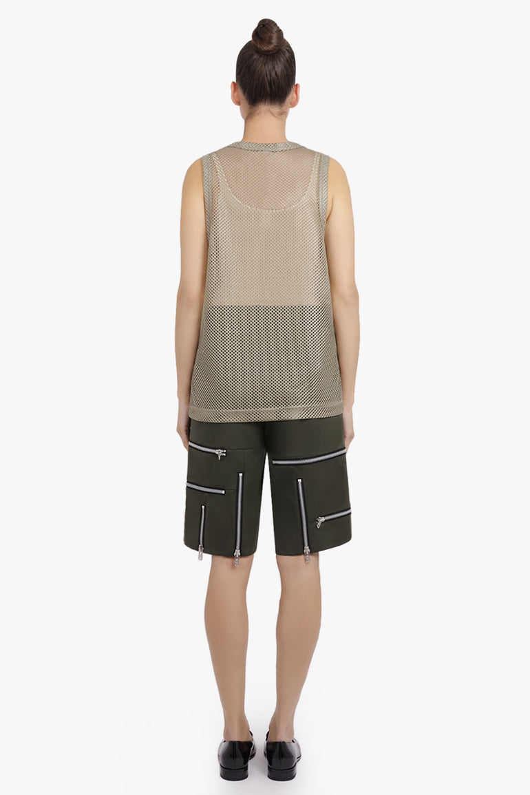 COMME DES GARCONS HOMME PLUS RTW Mesh Singlet Top | Khaki