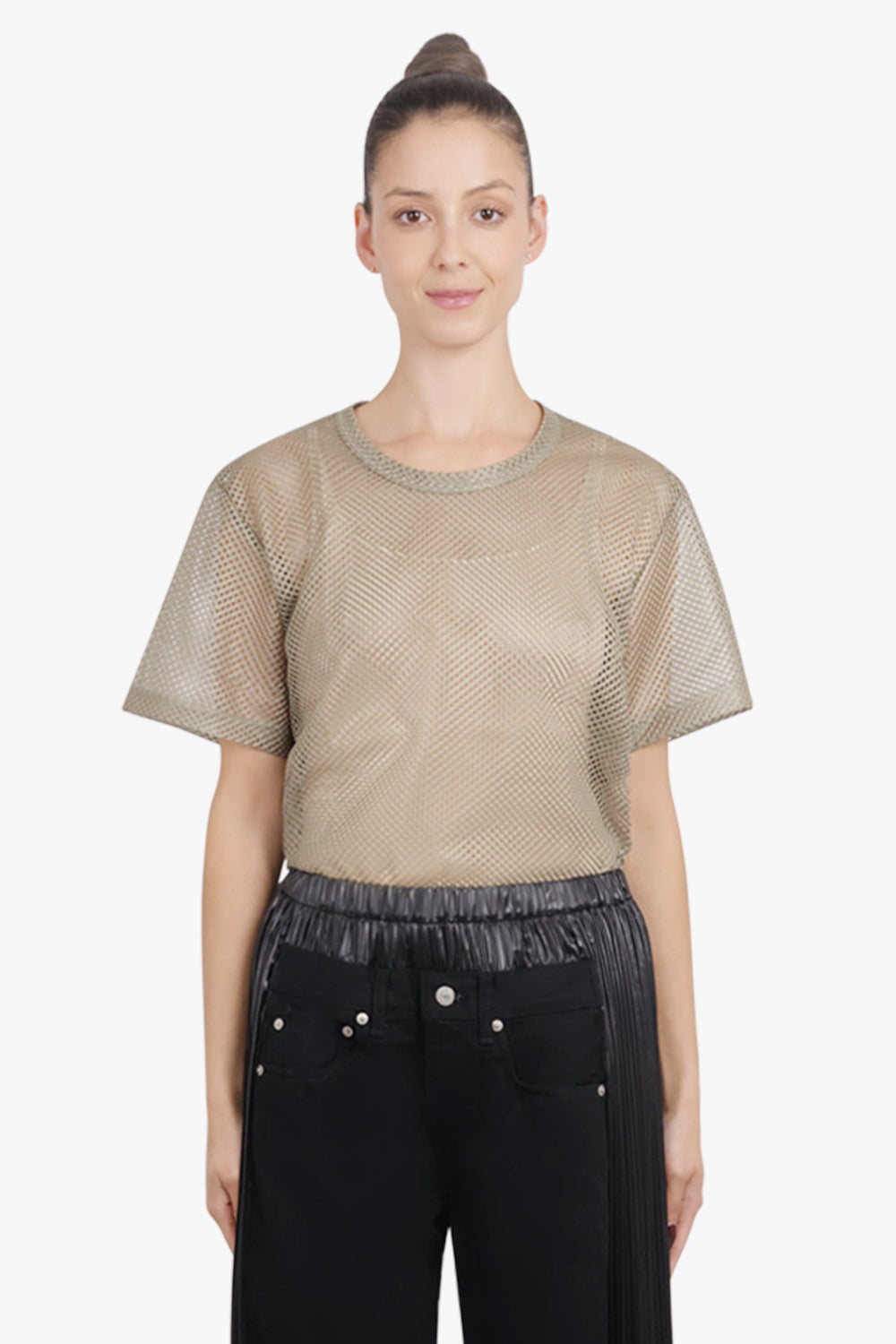 COMME DES GARCONS HOMME PLUS RTW S/S Mesh T-Shirt | Khaki