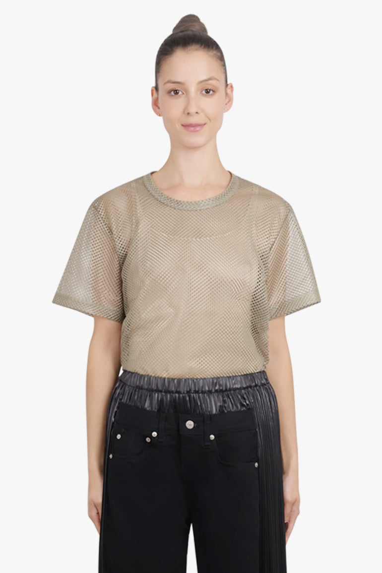 COMME DES GARCONS HOMME PLUS RTW S/S Mesh T-Shirt | Khaki