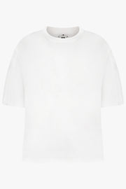 NOIR KEI NINOMIYA RTW Exaggerated Puff 3/4 Sleeve Top | White