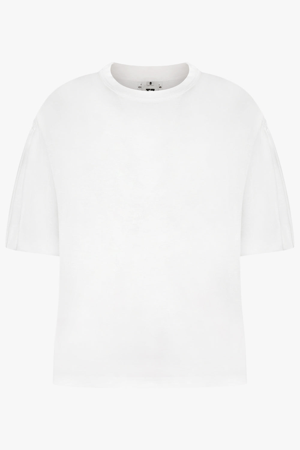 NOIR KEI NINOMIYA RTW Exaggerated Puff 3/4 Sleeve Top | White