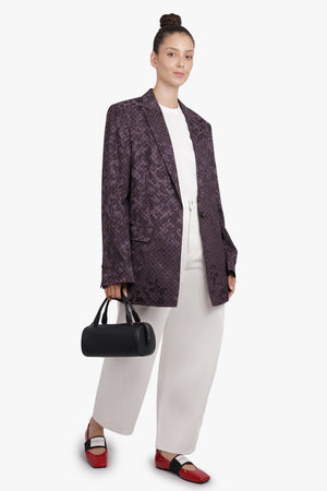 DRIES VAN NOTEN RTW Baftan Floral Motif Single Breast Jacket | Brown