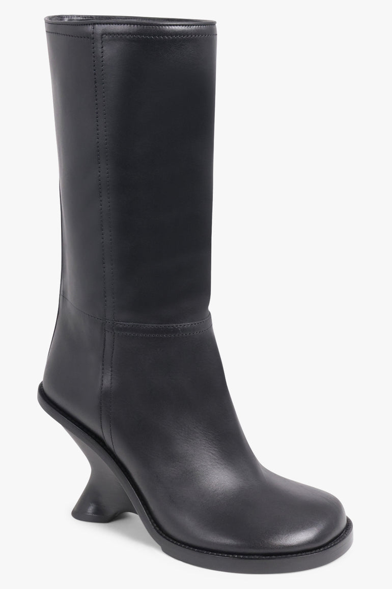 DRIES VAN NOTEN SHOES Wedge 90mm Heel Boot | Black