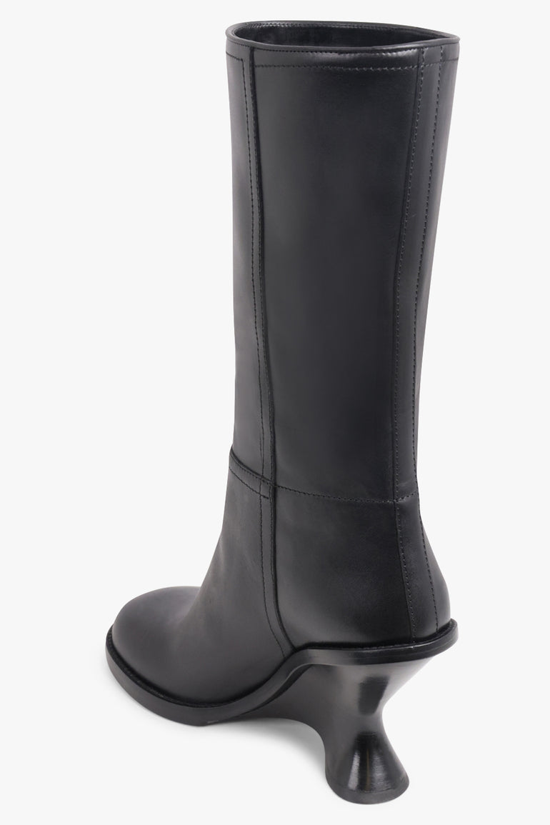 DRIES VAN NOTEN SHOES Wedge 90mm Heel Boot | Black