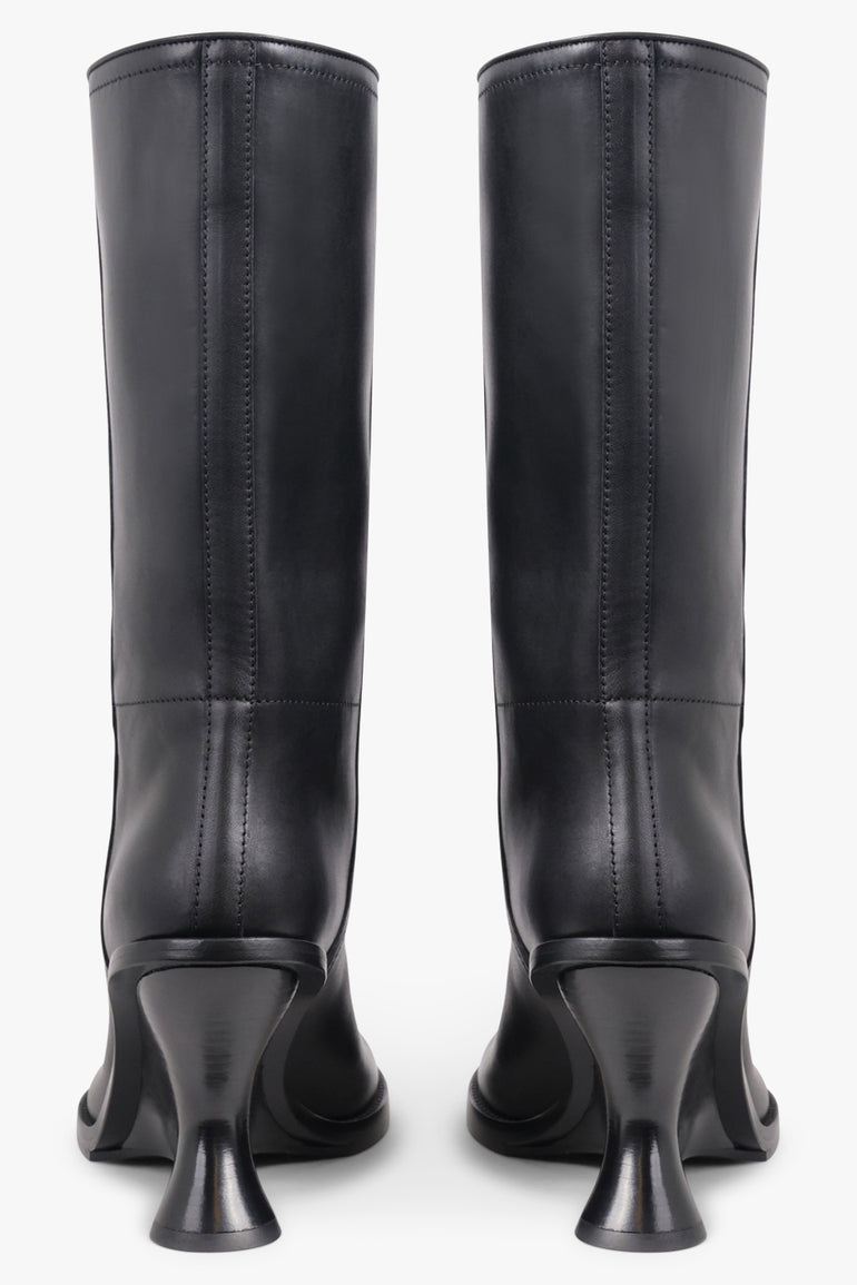 DRIES VAN NOTEN SHOES Wedge 90mm Heel Boot | Black