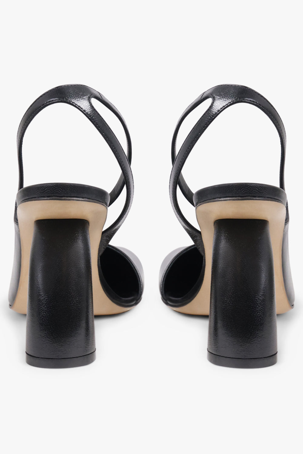 DRIES VAN NOTEN SHOES Curved Closed Toe 95mm Slingback Heel | Black