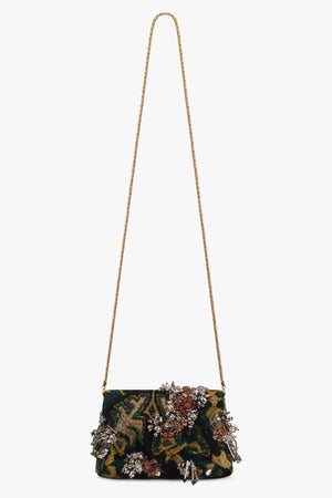 DRIES VAN NOTEN BAGS MULTI / Bottle/Multi Embroidered Envelope Clutch | Bottle/Multi