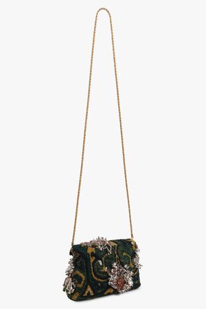 DRIES VAN NOTEN BAGS MULTI / Bottle/Multi Embroidered Envelope Clutch | Bottle/Multi