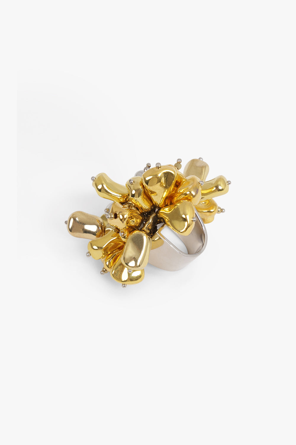 DRIES VAN NOTEN JEWELLERY Embroidered Statement Ring | Gold/Silver