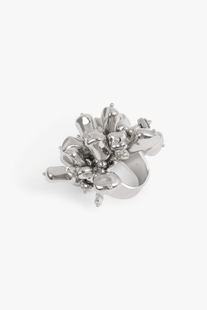 DRIES VAN NOTEN JEWELLERY Embroidered Statement Ring | Silver