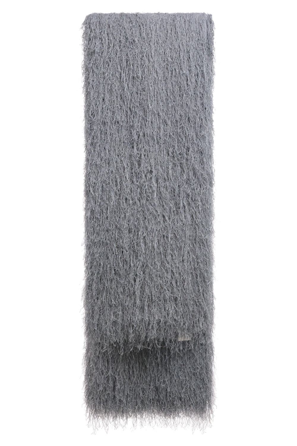 DRIES VAN NOTEN ACCESSORIES GREY / Dark Grey Fringing Wrap Around Scarf | Dark Grey
