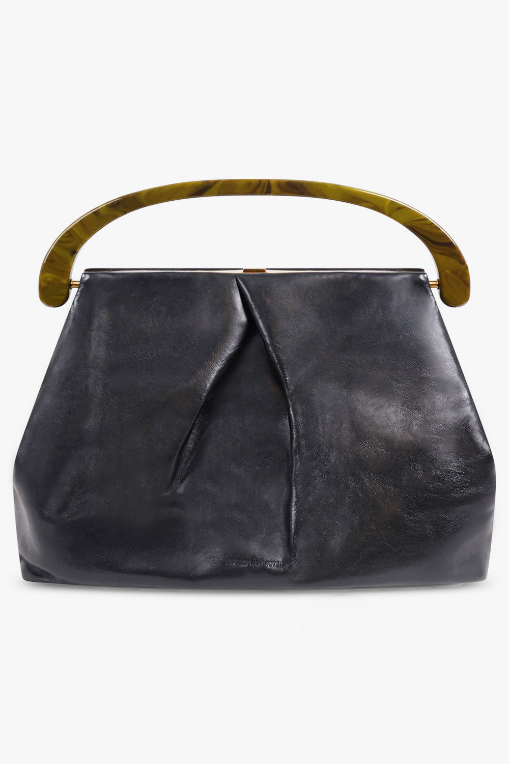 DRIES VAN NOTEN BAGS BROWN / Black Medium Resin Handle Bag | Black