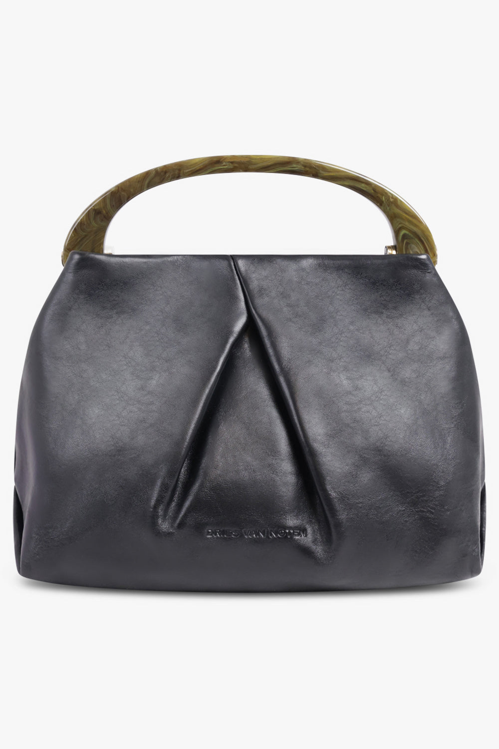 DRIES VAN NOTEN BAGS BLACK / Black Mini Resin Handle Bag | Black