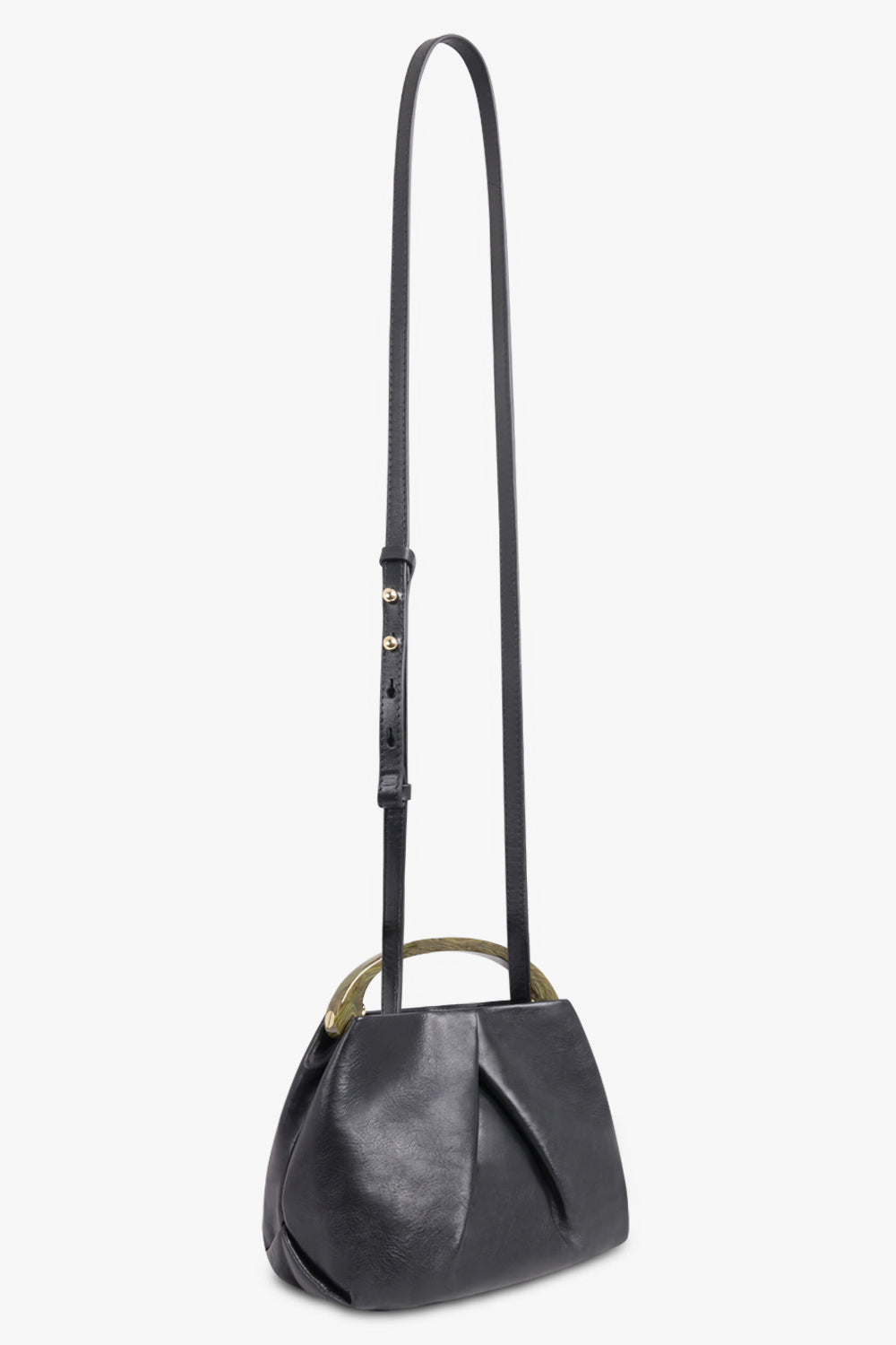 DRIES VAN NOTEN BAGS BLACK / Black Mini Resin Handle Bag | Black
