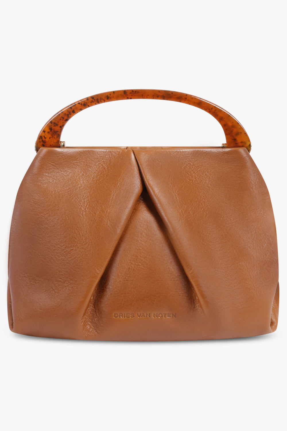 DRIES VAN NOTEN BAGS BROWN / Tan Mini Resin Handle Bag | Tan