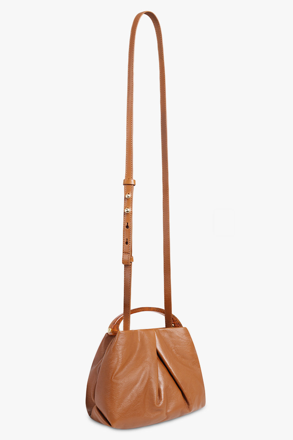 DRIES VAN NOTEN BAGS BROWN / Tan Mini Resin Handle Bag | Tan