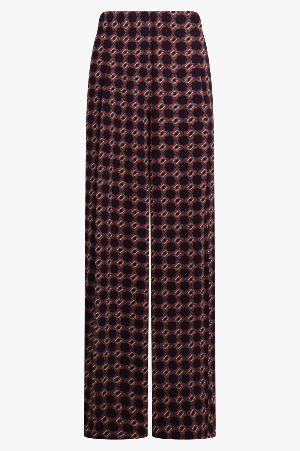 DRIES VAN NOTEN RTW Pila Mosaique Print Wide Leg Pant | Auber Purple