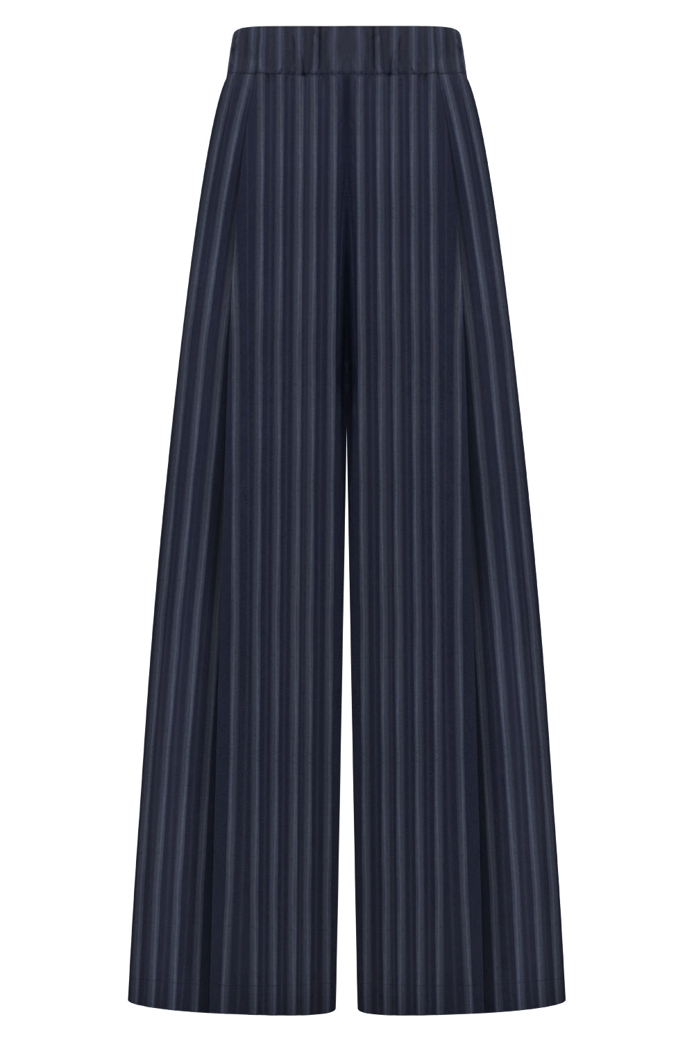 DRIES VAN NOTEN RTW Pila Stripe Wide Leg Pant | Navy