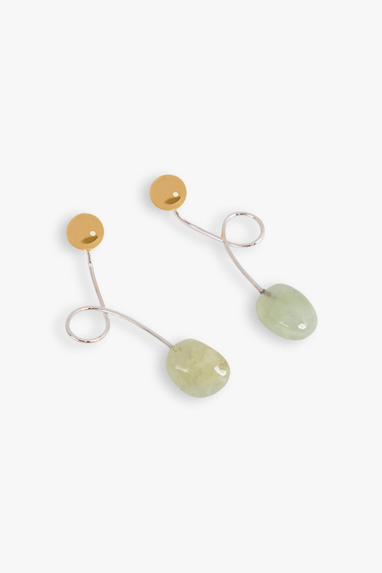 DRIES VAN NOTEN JEWELLERY MULTI / Pastel Swirl Stone Drop Earrings | Pastel
