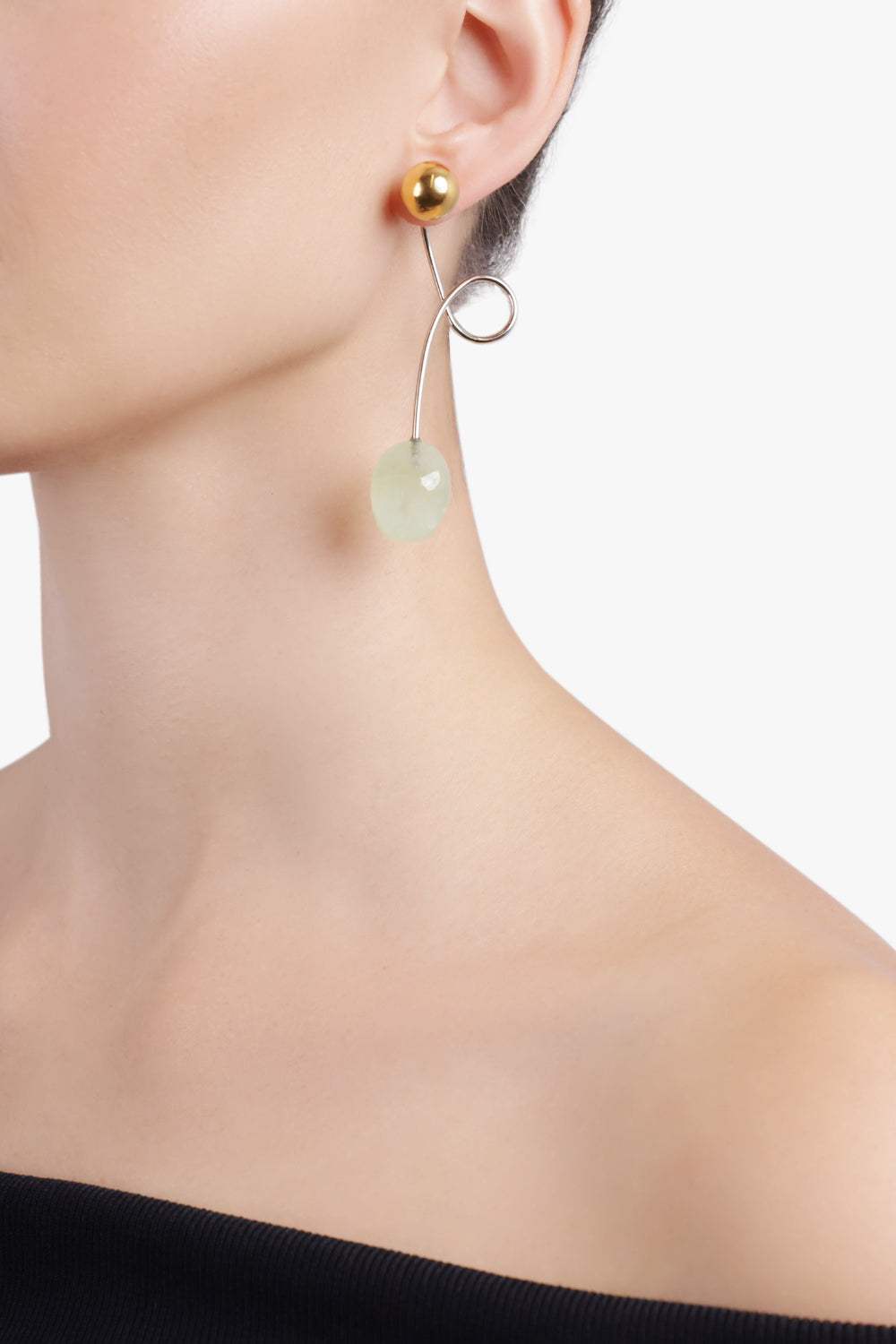 DRIES VAN NOTEN JEWELLERY MULTI / Pastel Swirl Stone Drop Earrings | Pastel